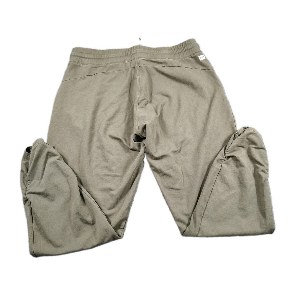 Pact Organic Cotton Jogger Pants Womens XL Olive Green Scrunch Ankle Ethical EUC - Picture 3 of 8